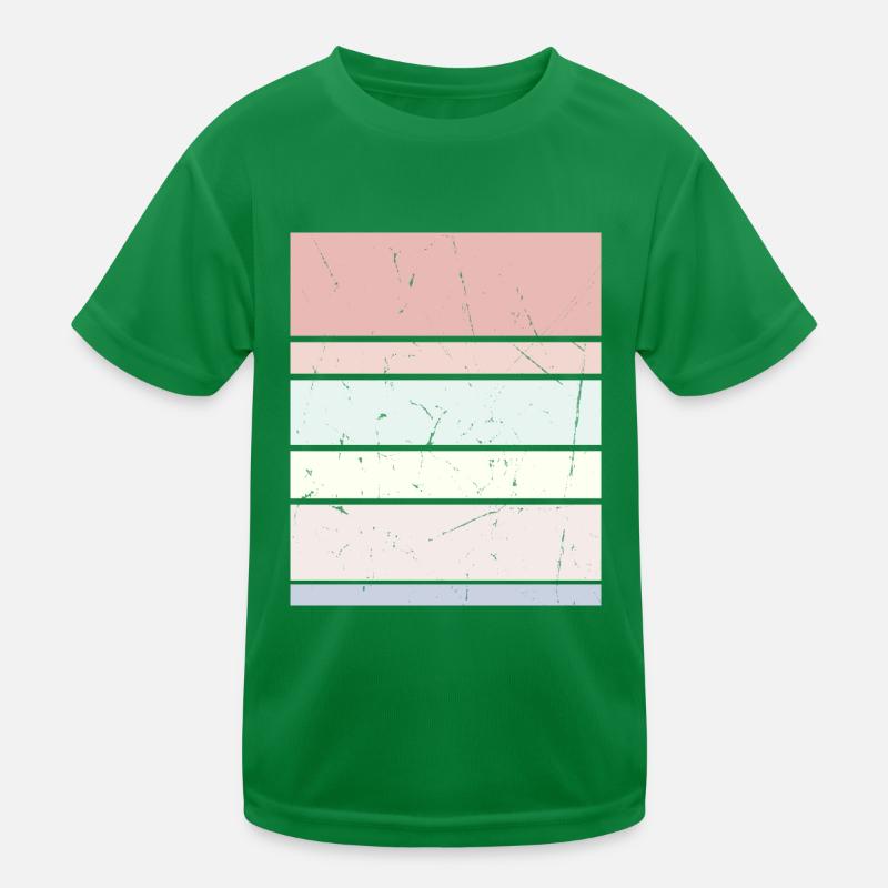 Sfondo Rettangolo pastello Maglietta sportiva per bambini