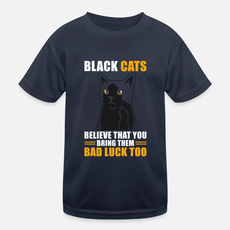 Superstition Black Cat Kids Functional T-Shirt