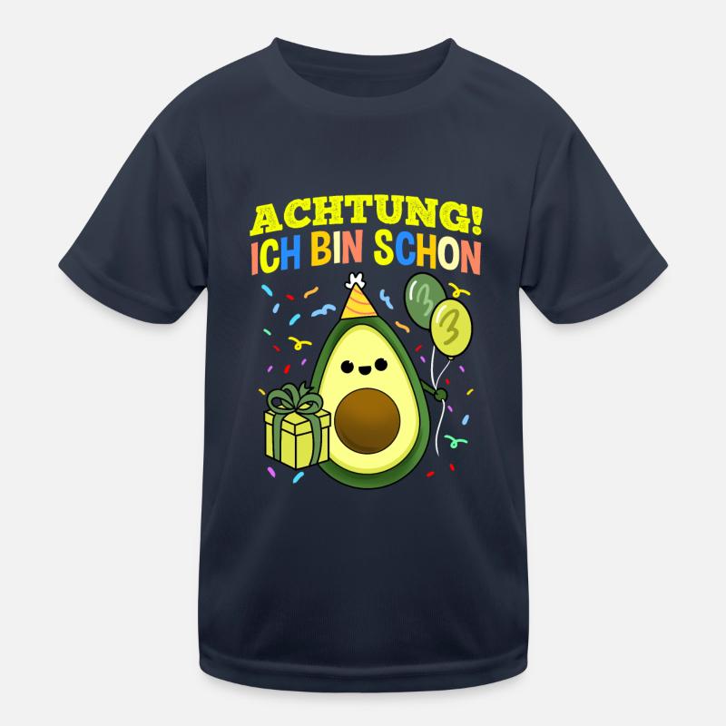 Achtung Ich Bin Schon 3 Geburtstag Avocado Kinder Funktions-T-Shirt