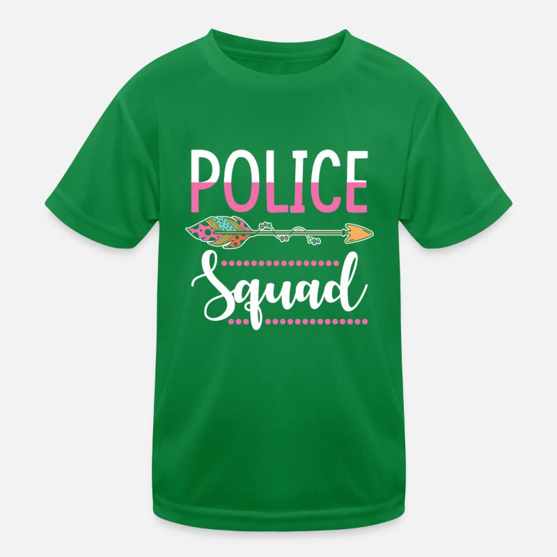policewoman group Kids Functional T-Shirt