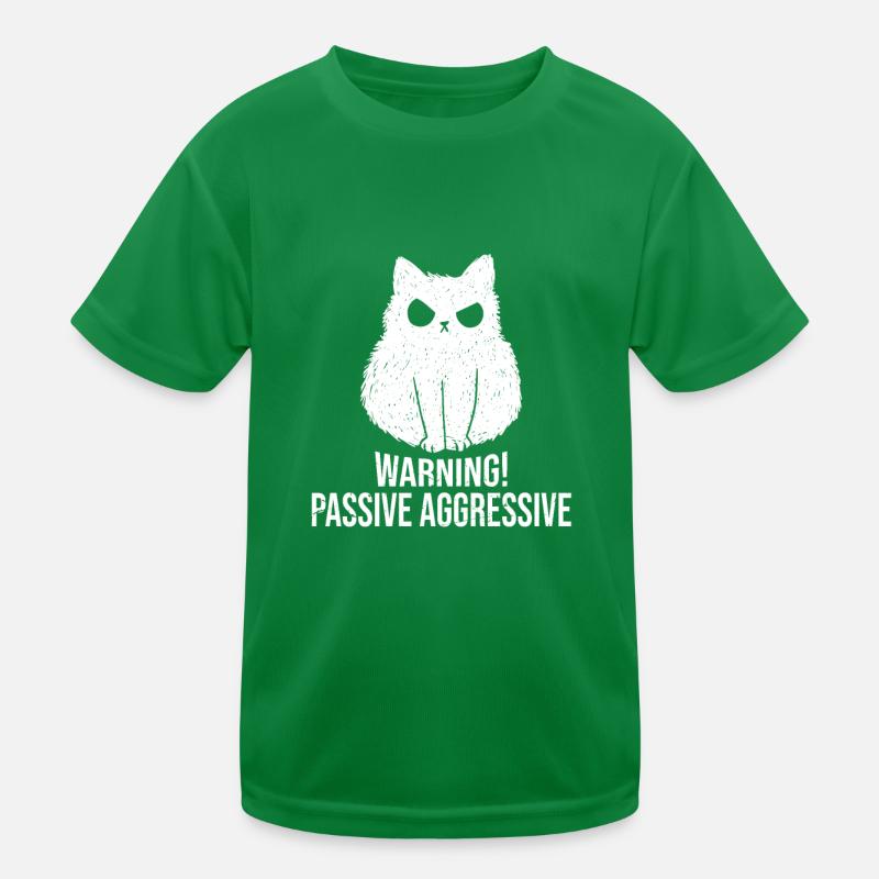 Avertissement de chat Passif Agressif T-shirt sport Enfant