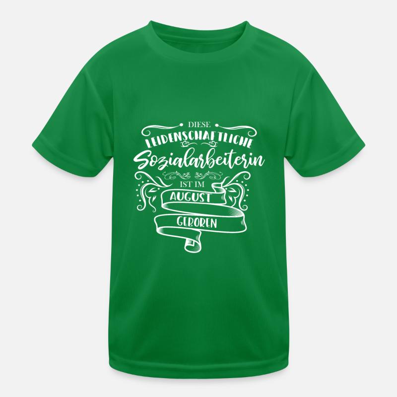 Sozialarbeiterin August Geburtstag Sprüche Kinder Funktions-T-Shirt