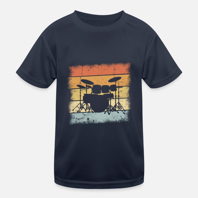 Drummer Geschenk Kinder Funktions-T-Shirt