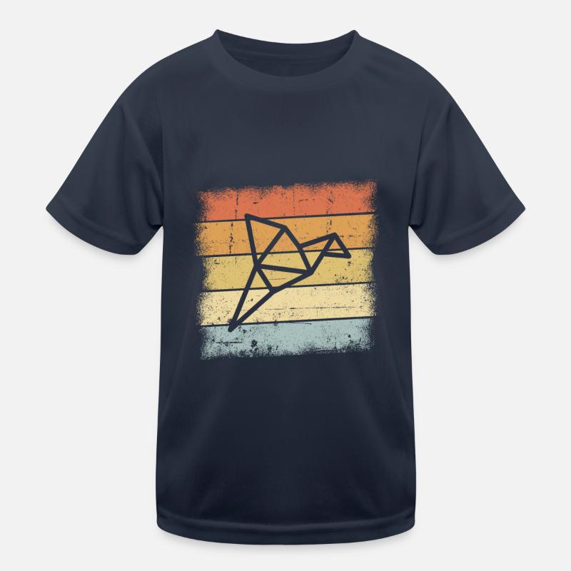Origami Bird Kids Functional T-Shirt