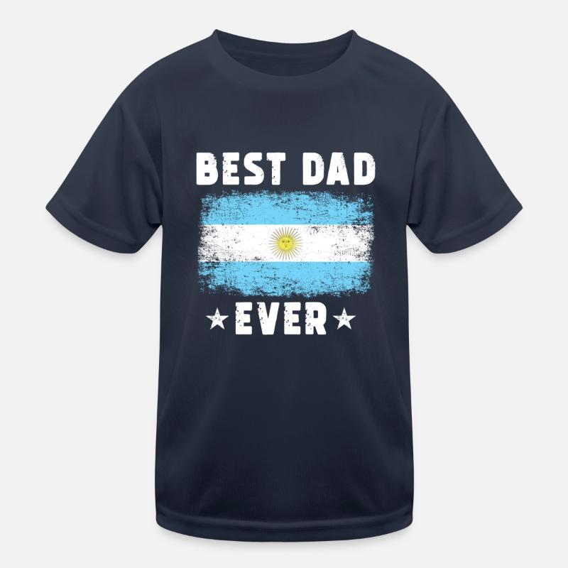 Argentiner Papa Best Dad ever Kinder Funktions-T-Shirt