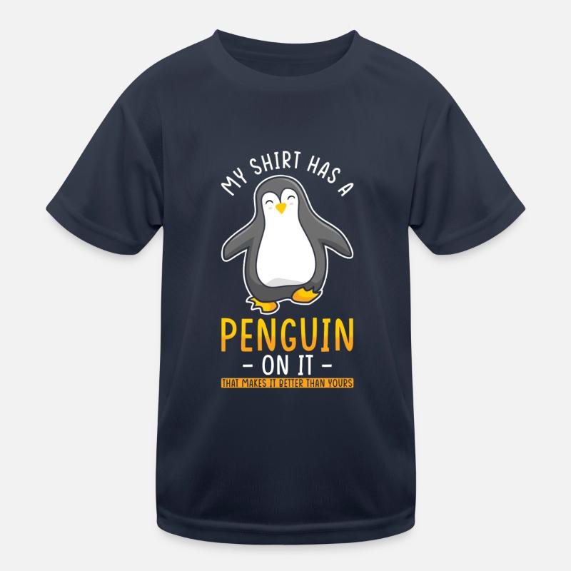 Pinguin Liebe Pinguin Spruch Kinder Funktions-T-Shirt