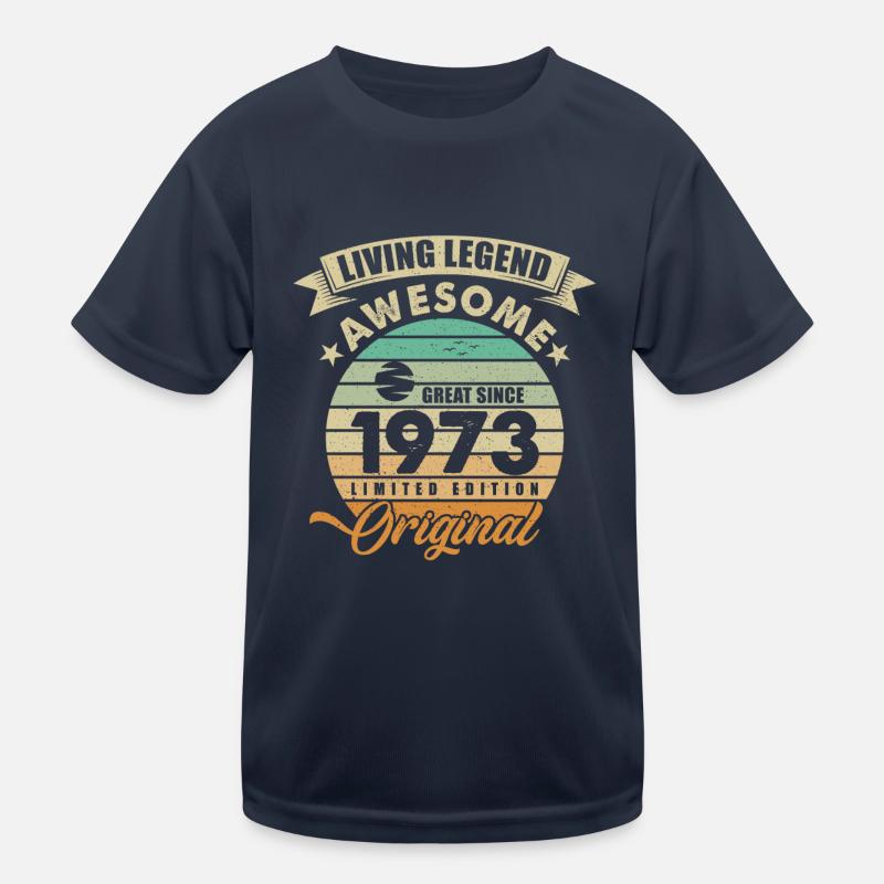 1973 Anniversaire Retro Orginal T-shirt sport Enfant