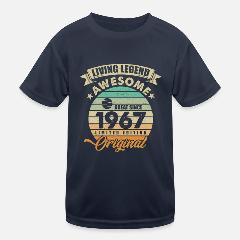 1967 Birthday Retro Orginal Kids Functional T-Shirt