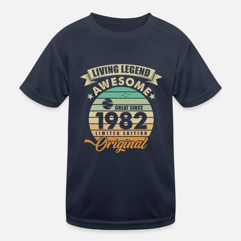 1982 Anniversaire Retro Orginal T-shirt sport Enfant