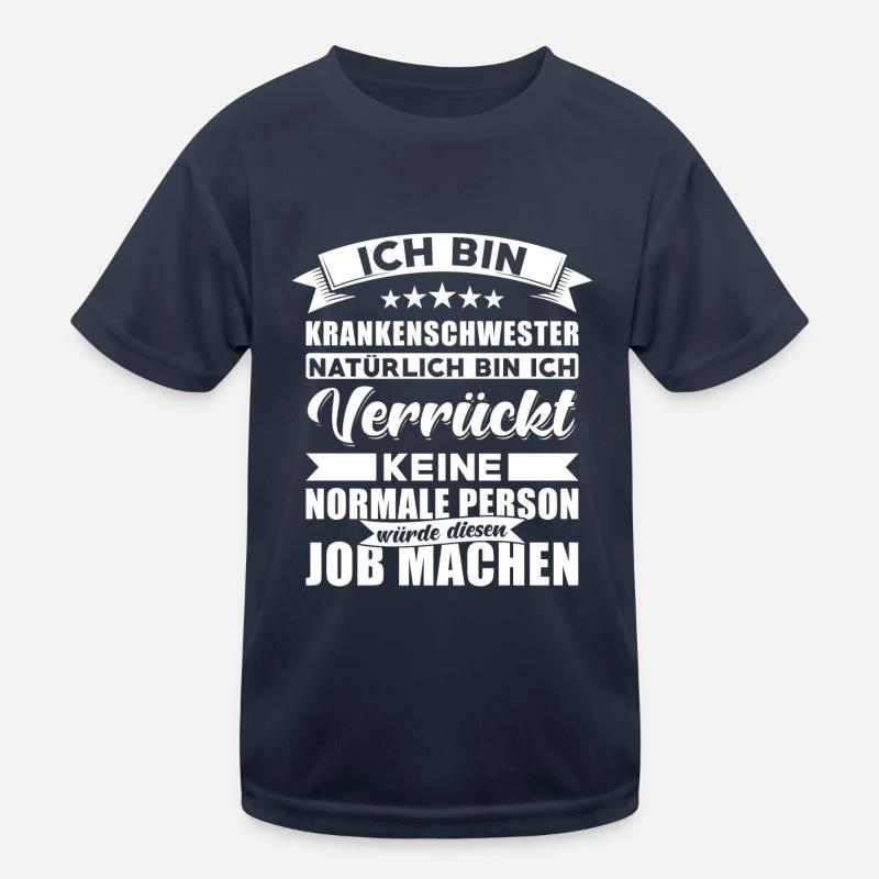 krankenschwester lustig Verrückte Krankenschwester Kinder Funktions-T-Shirt