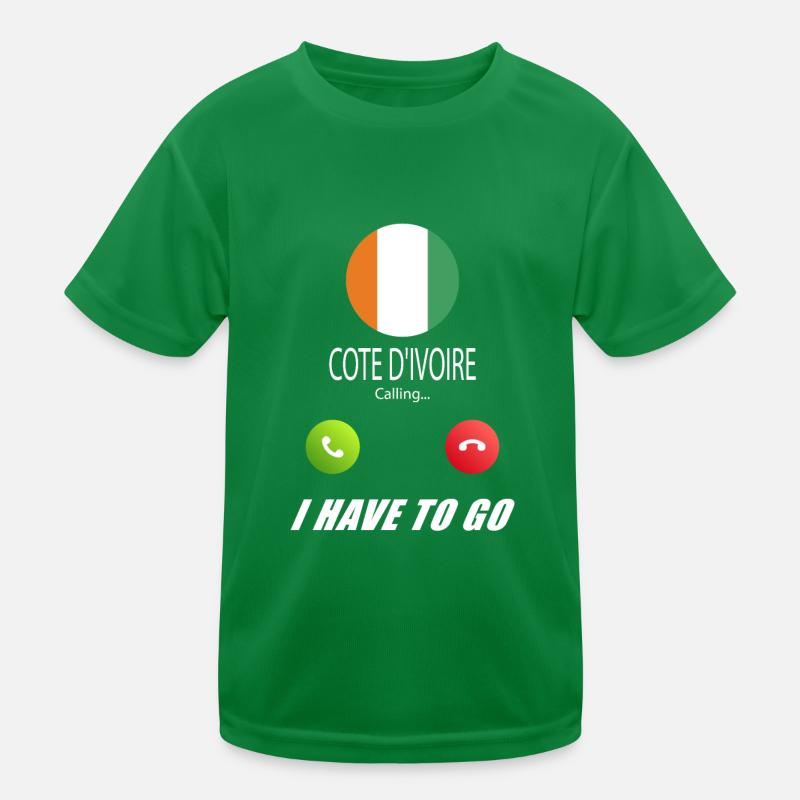Cote Dívoire calls lusiger flags saying Kids Functional T-Shirt