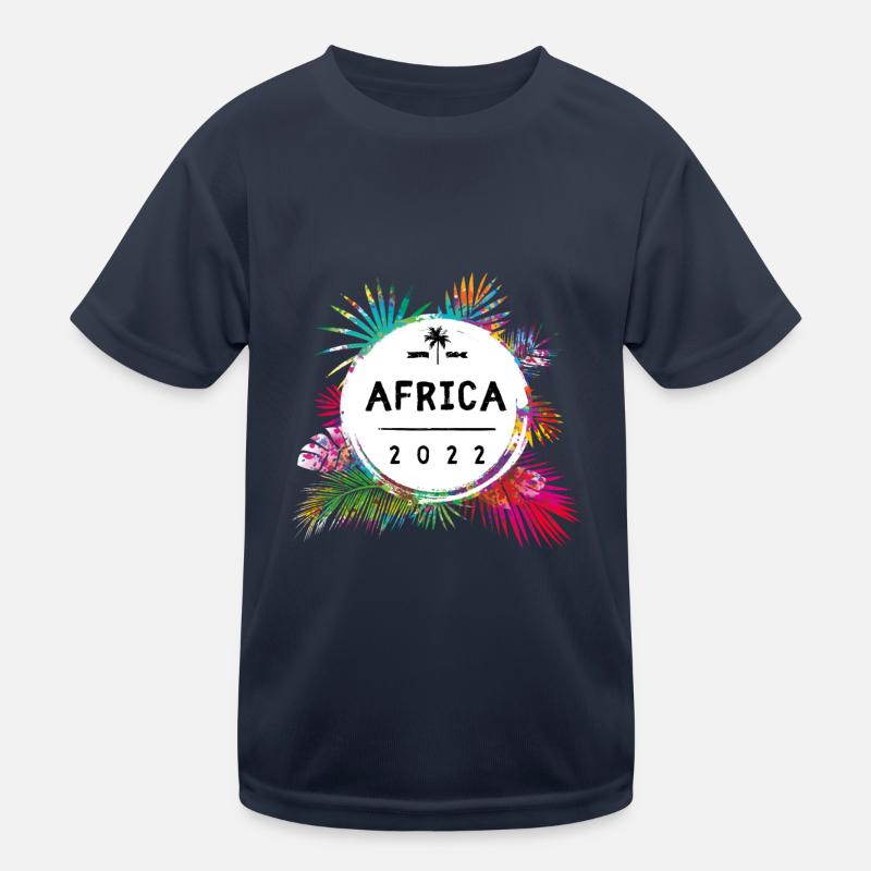 Afrika 2022 Bunt Kinder Funktions-T-Shirt