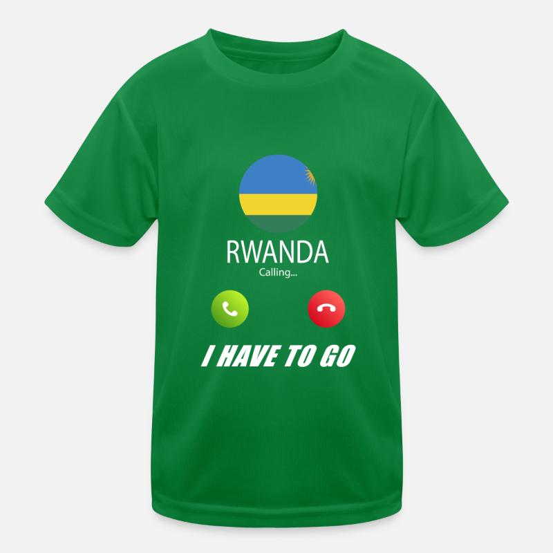 Le Rwanda appelle les drapeaux lusiger en disant T-shirt sport Enfant