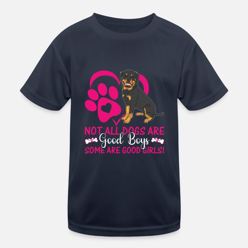 Rottweiler Einige Sind Gute Mädchen Lustige Kinder Funktions-T-Shirt