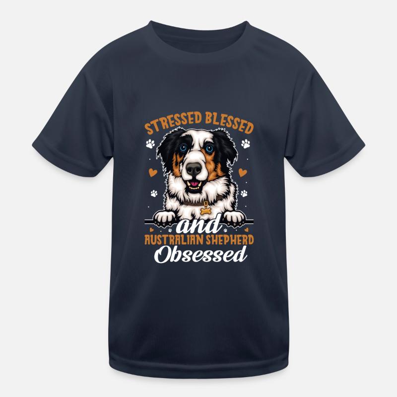 Blessed Australian Shepherd Possessed Kids Functional T-Shirt