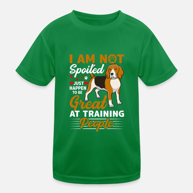 Beagle je ne suis pas gâté drôle T-shirt sport Enfant