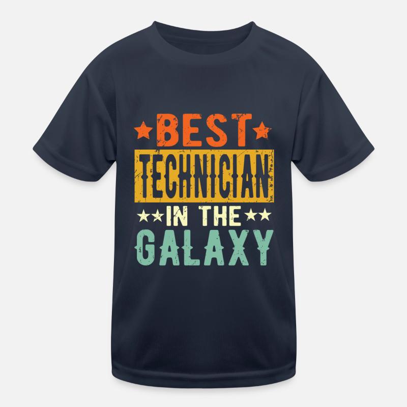 Best Technician ever Technician Gift Kids Functional T-Shirt