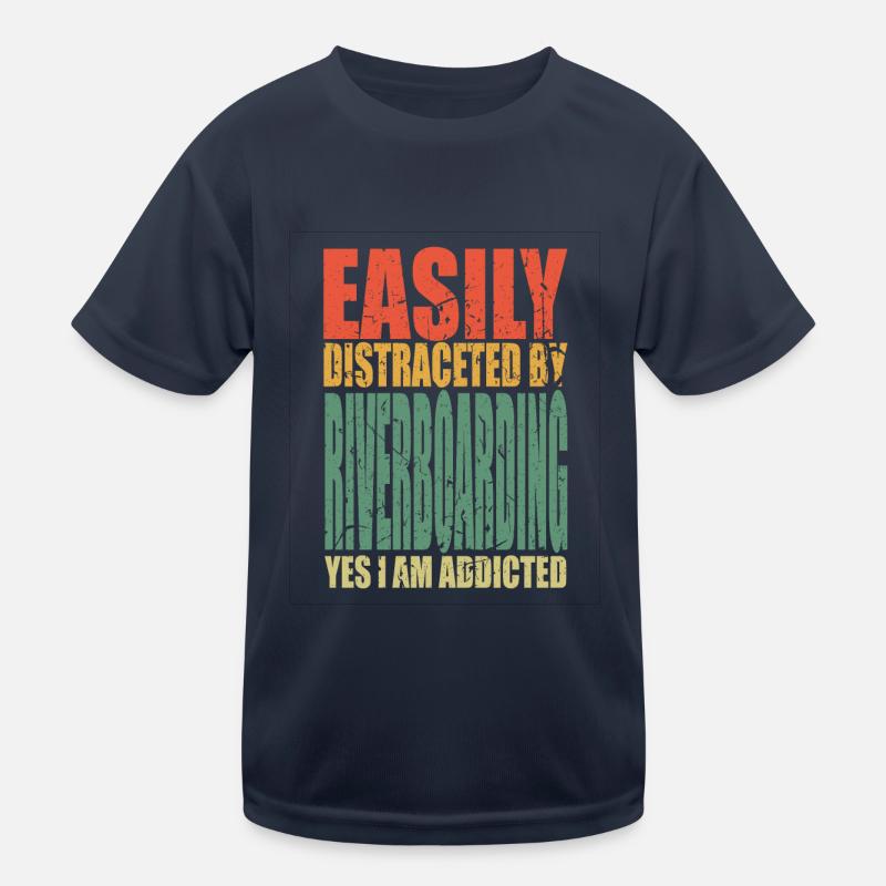 Riverboarding Spruch lustig Kinder Funktions-T-Shirt