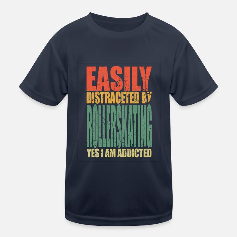 Rollerskating Spruch lustig Kinder Funktions-T-Shirt