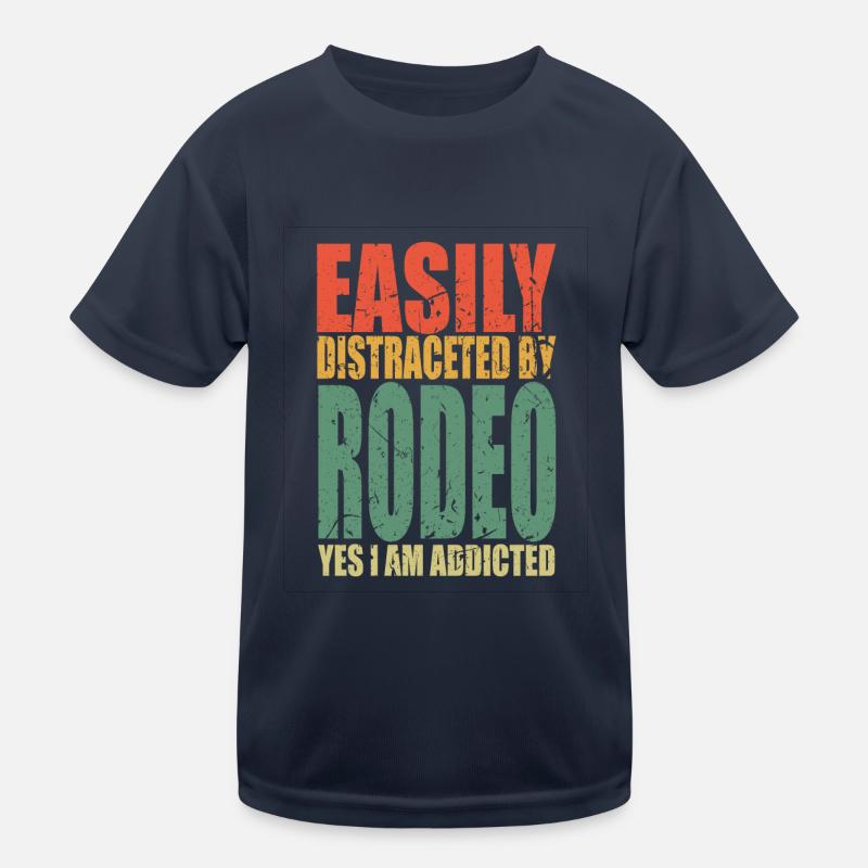 Rodeo saying funny Kids Functional T-Shirt