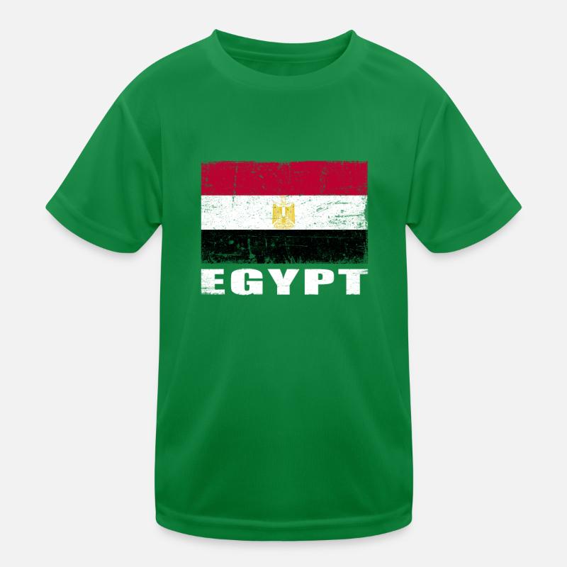 Egypte Drapeau Grunge Egypte Drapeau T-shirt sport Enfant