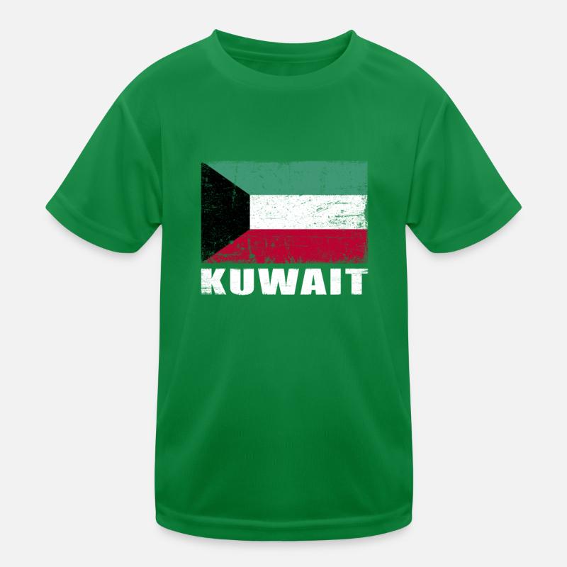 Drapeau du Koweït Grunge Drapeau du Koweït T-shirt sport Enfant