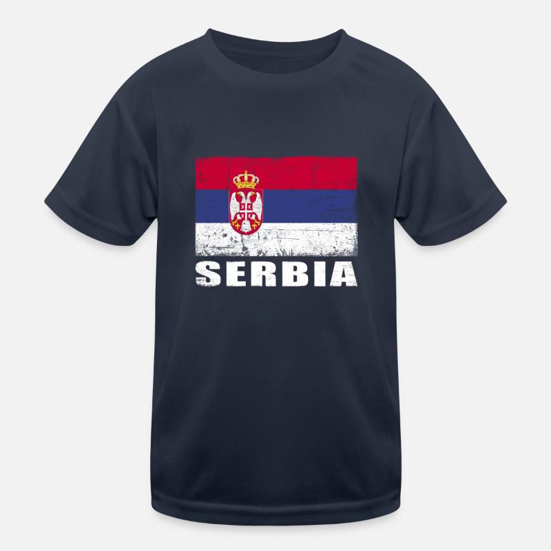Serbie Drapeau Grunge Serbie Drapeau T-shirt sport Enfant