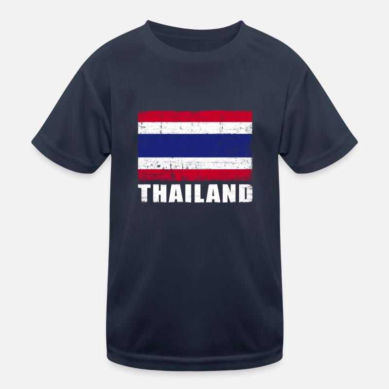 Thaïlande Drapeau Grunge Thaïlande Drapeau T-shirt sport Enfant