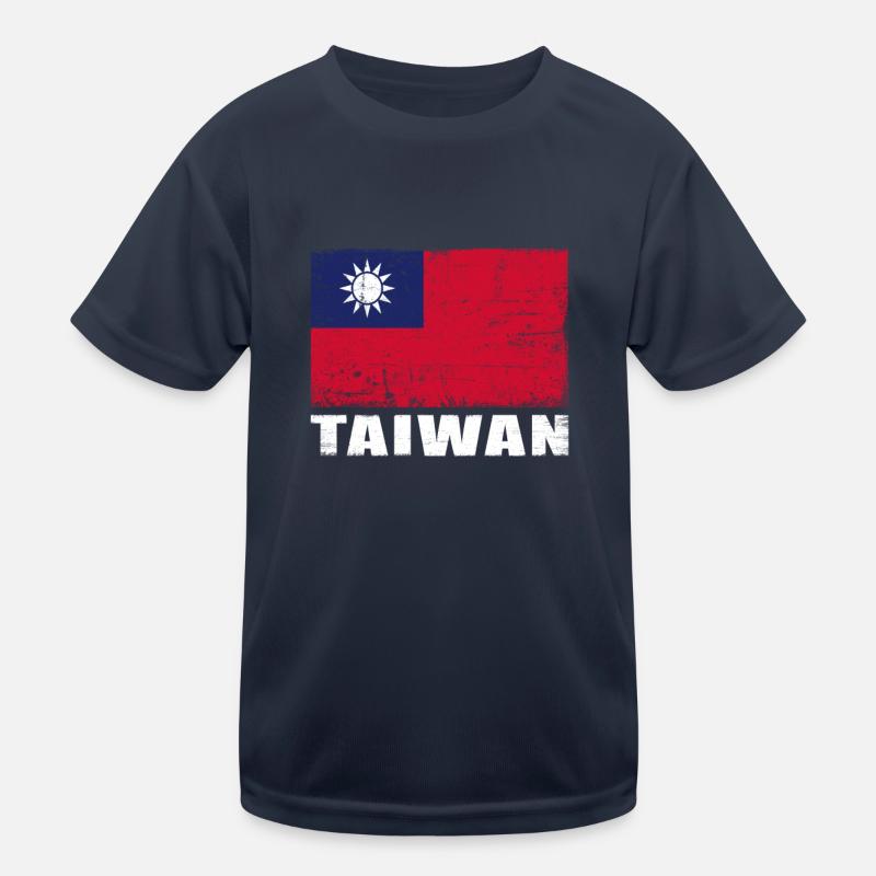 Drapeau de Taïwan Grunge Drapeau de Taïwan T-shirt sport Enfant