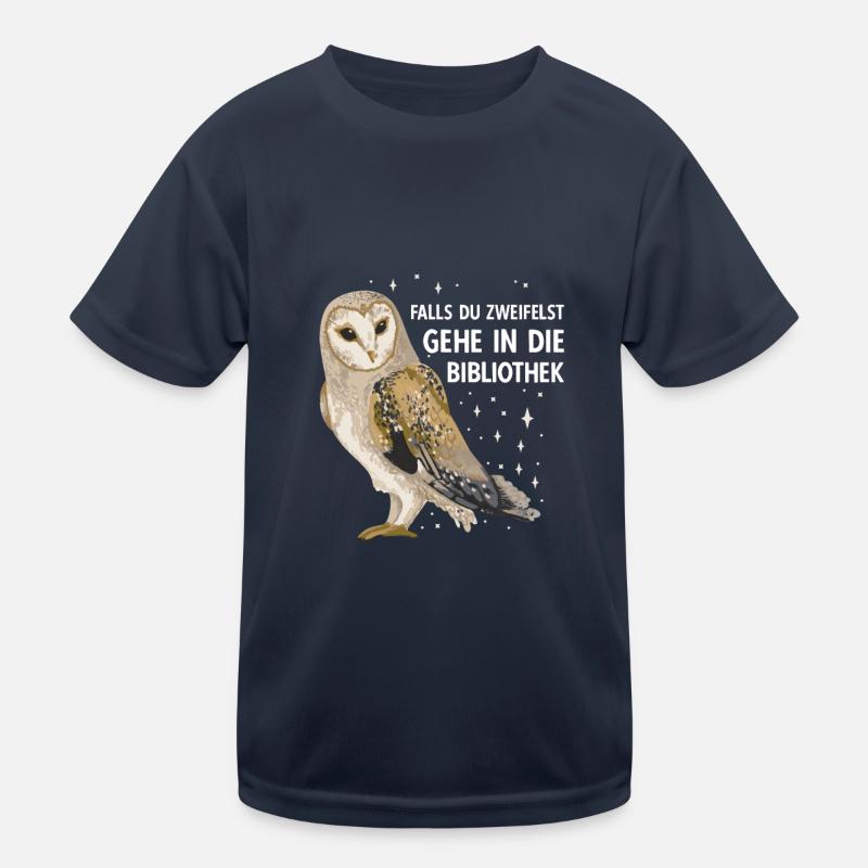 Magical Owl Birds Barn Owl Library Kids Functional T-Shirt