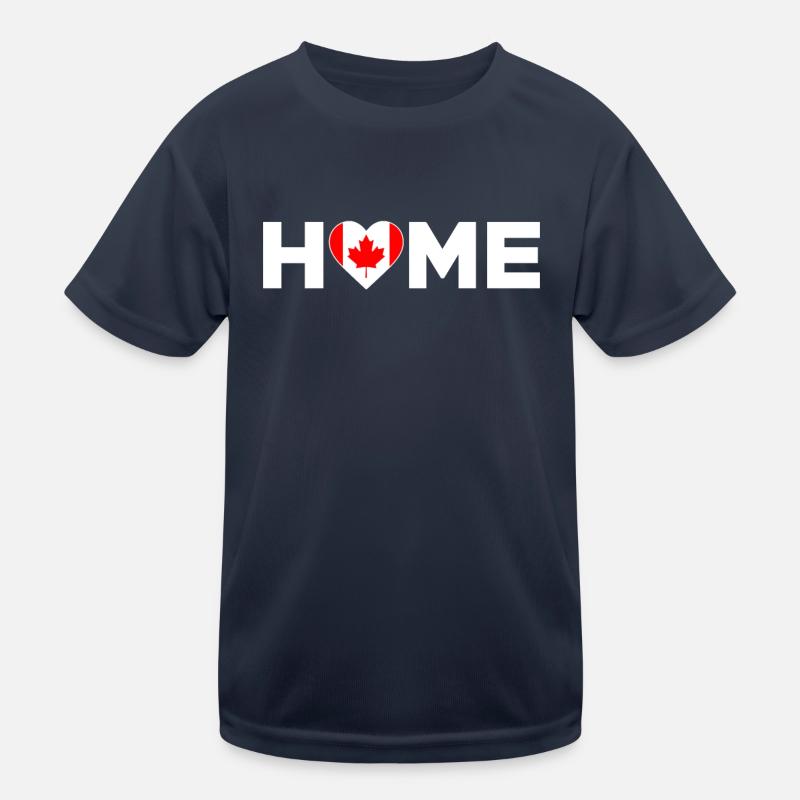 Canada Accueil Drapeau du Canada Canada Amour T-shirt sport Enfant