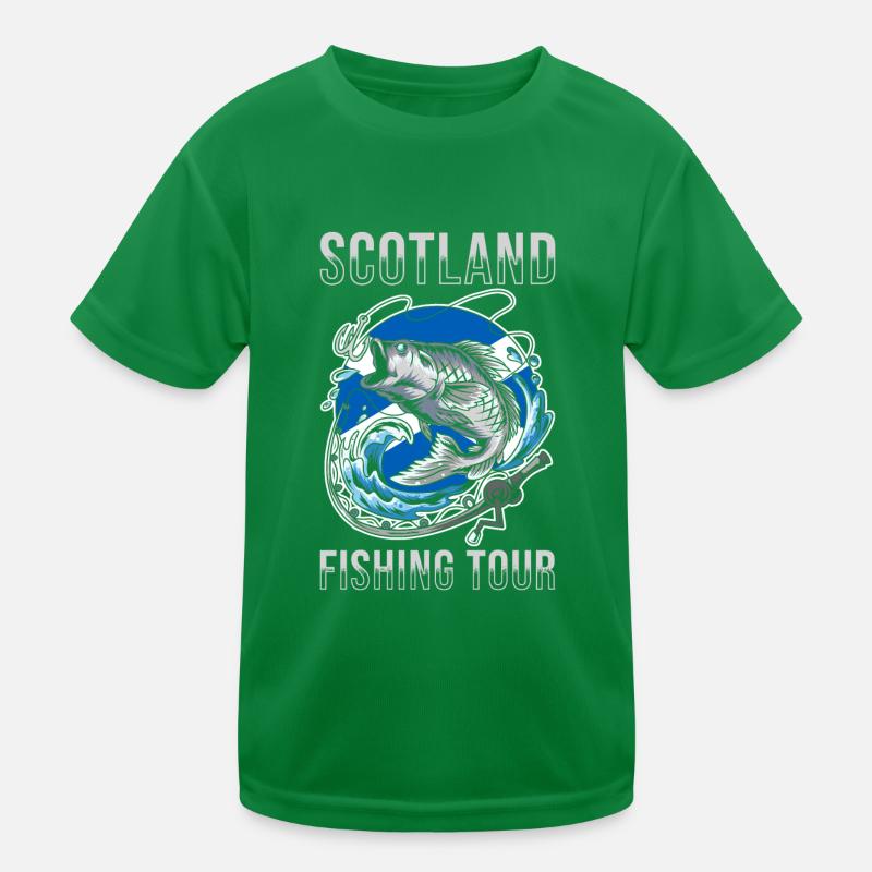 Tour de pêche Ecosse T-shirt sport Enfant