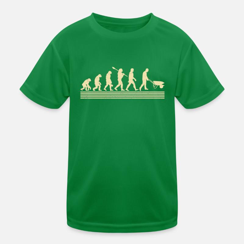 Entwicklung Der Bauarbeiter Kinder Funktions-T-Shirt
