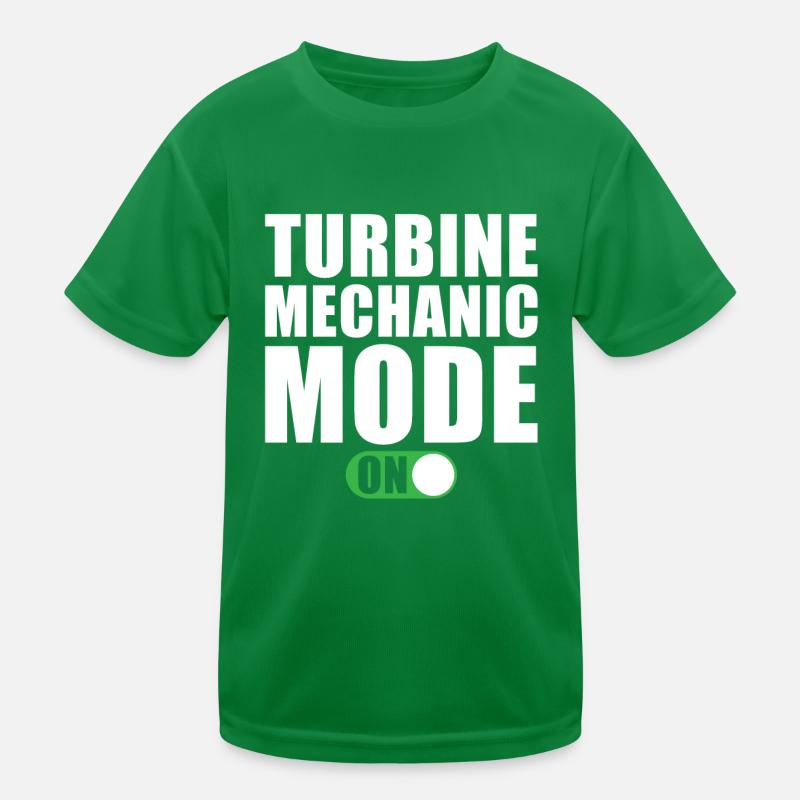 Wind turbine mechanic Kids Functional T-Shirt