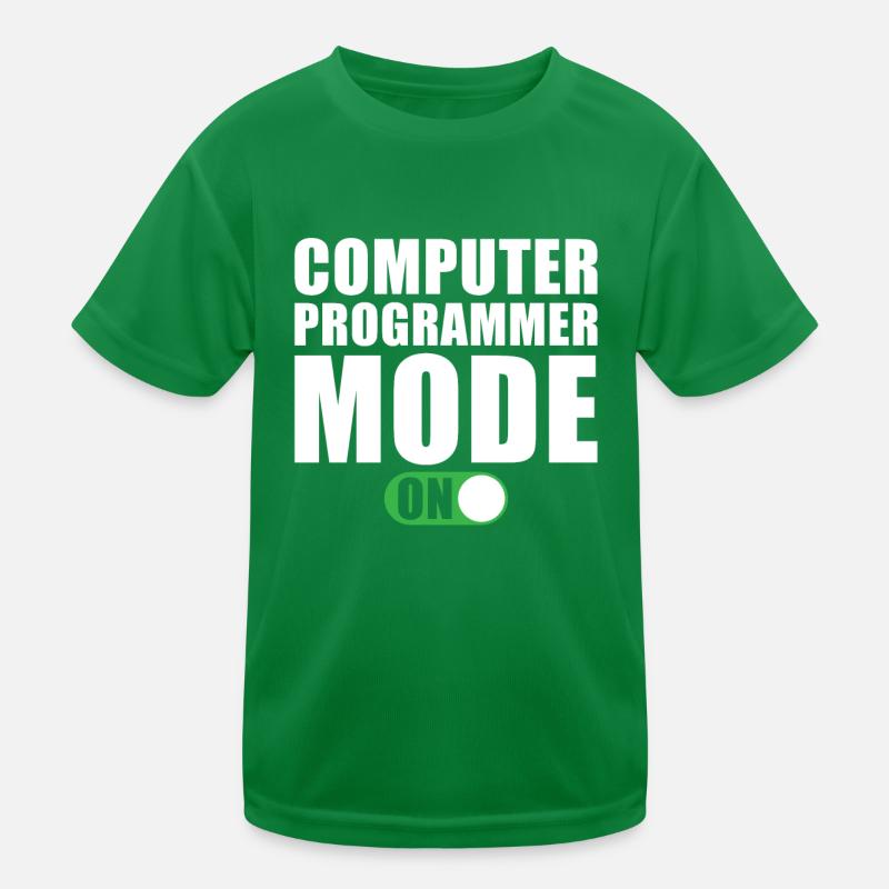 Mode programmeur informatique activé T-shirt sport Enfant