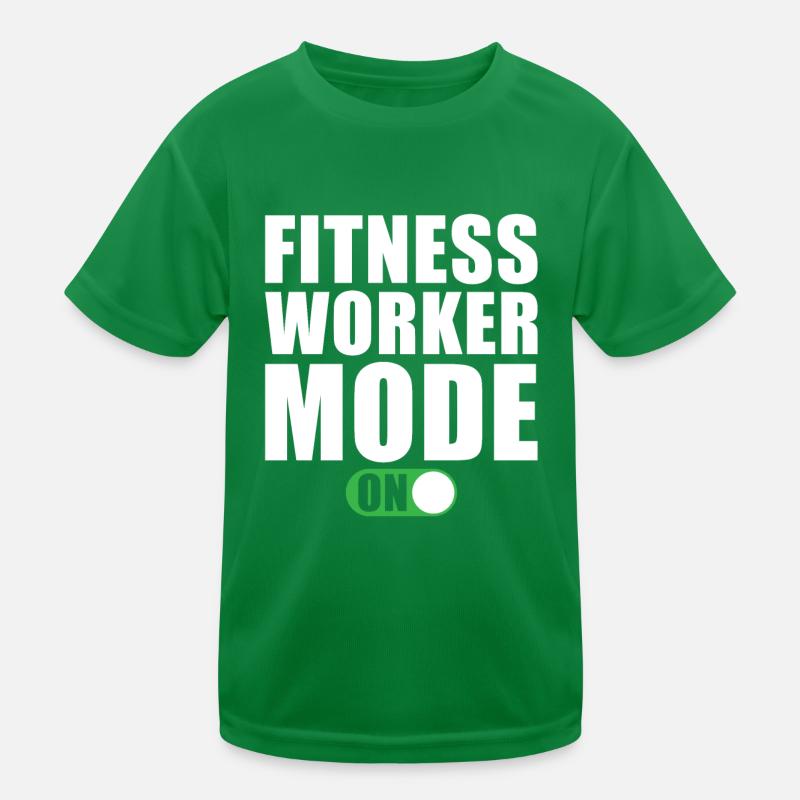 Fitness Trainer Mode On Kids Functional T-Shirt
