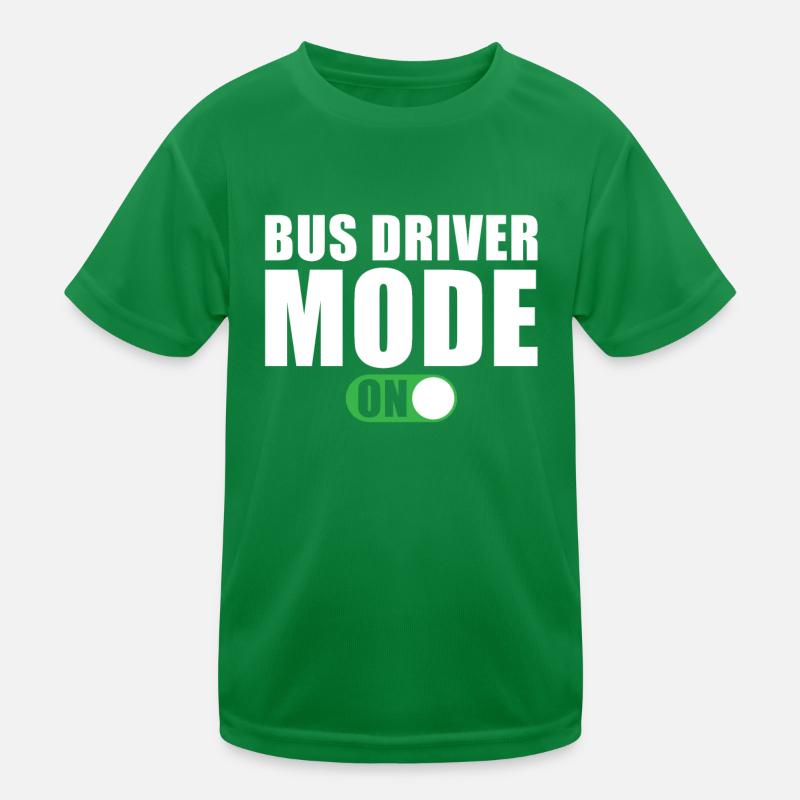 Bus Driver Mode On Kids Functional T-Shirt
