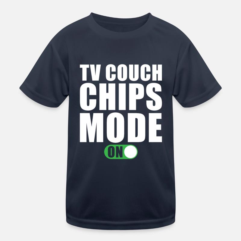 Tv Couch Chips Modus Ein Kinder Funktions-T-Shirt