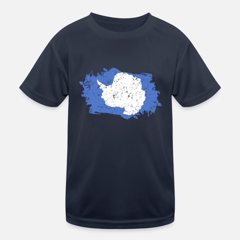 Drapeau de l’Antarctique Grunge Drapeau de l’Antarctique T-shirt sport Enfant