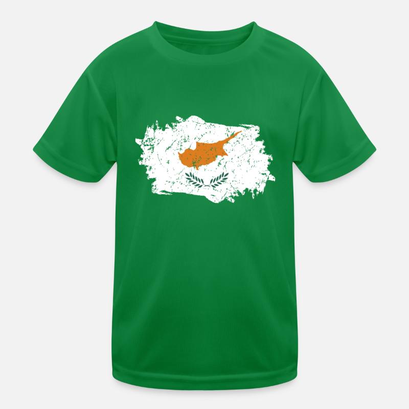 Drapeau de Chypre Grunge Drapeau de Chypre T-shirt sport Enfant