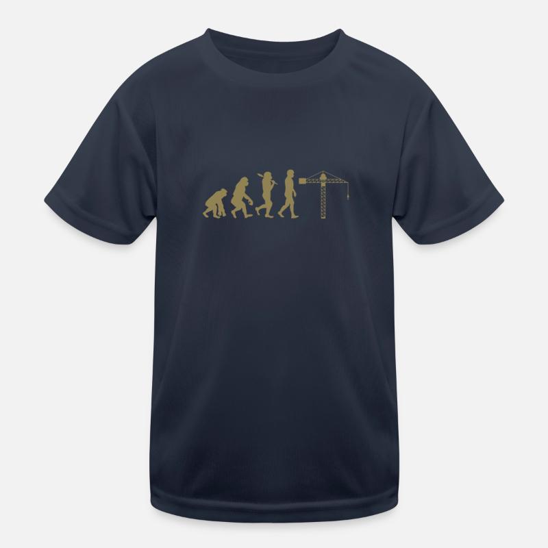 Kranführer Evolution Kinder Funktions-T-Shirt