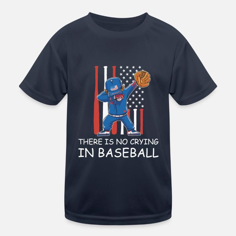Baseball Dubbing USA Witziger Spruch Fänger Kinder Funktions-T-Shirt