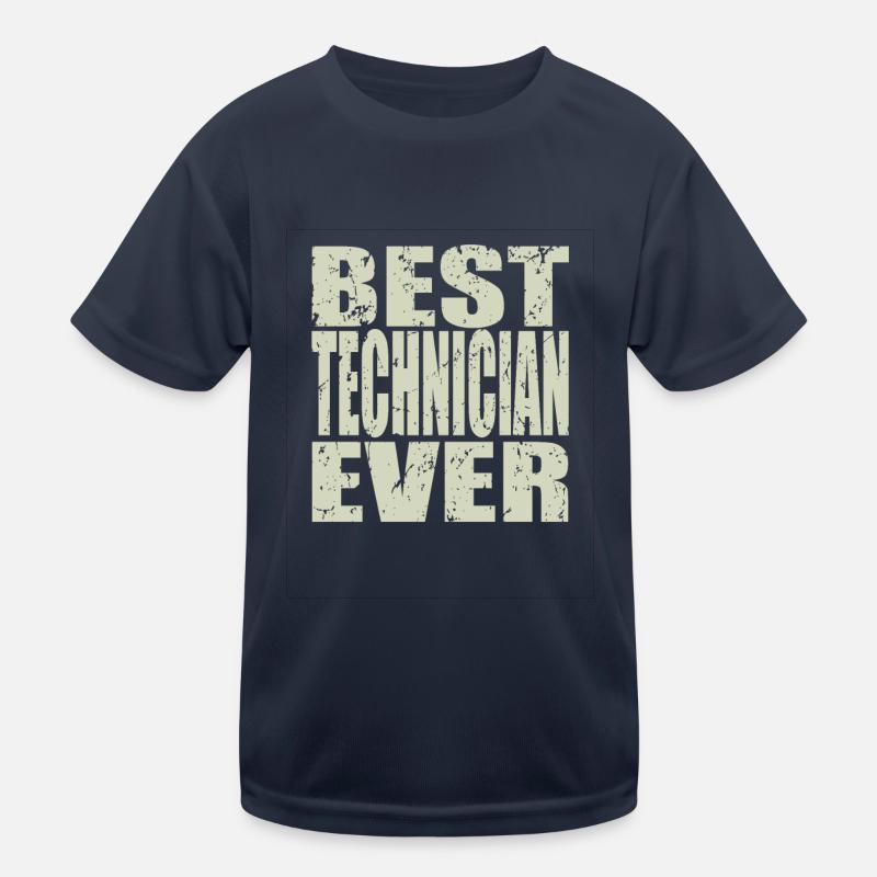 Best Techniker ever Techniker Geschenk Kinder Funktions-T-Shirt