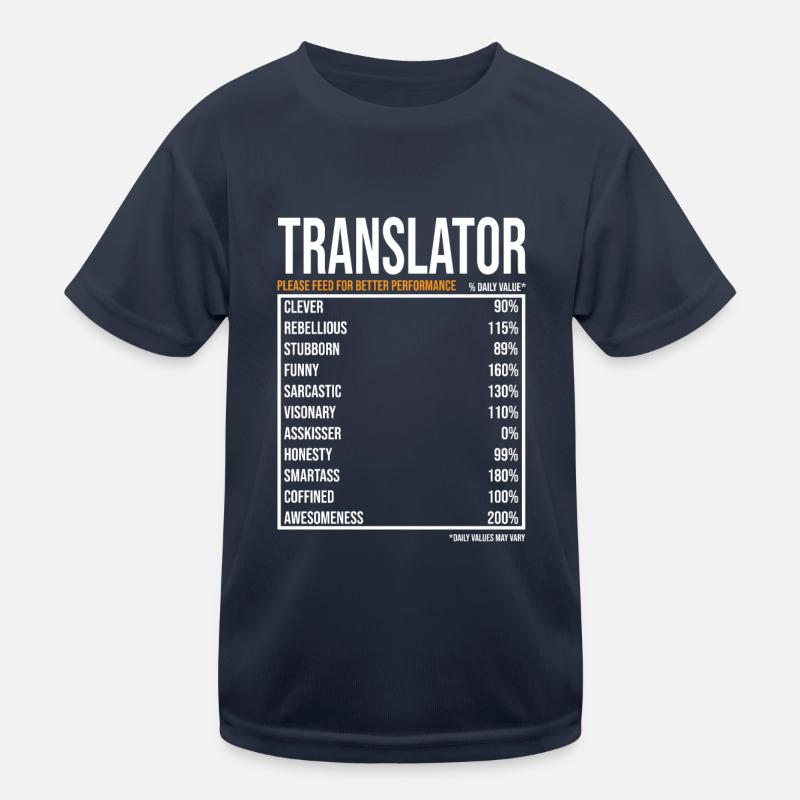 Translator daily values Kids Functional T-Shirt