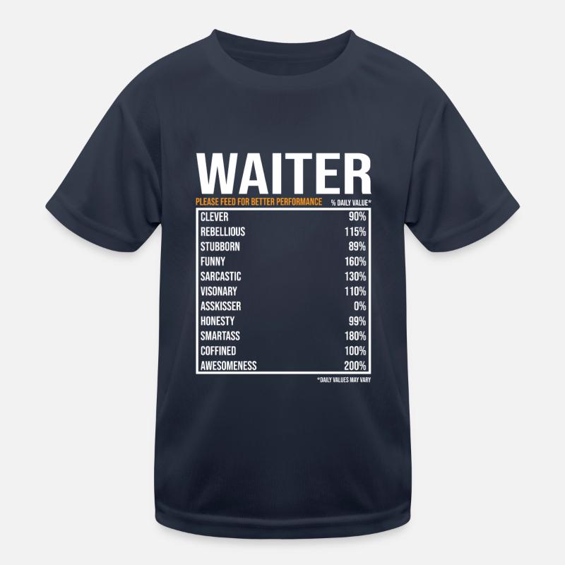Kellner Spruch Kellner Geschenk Kinder Funktions-T-Shirt