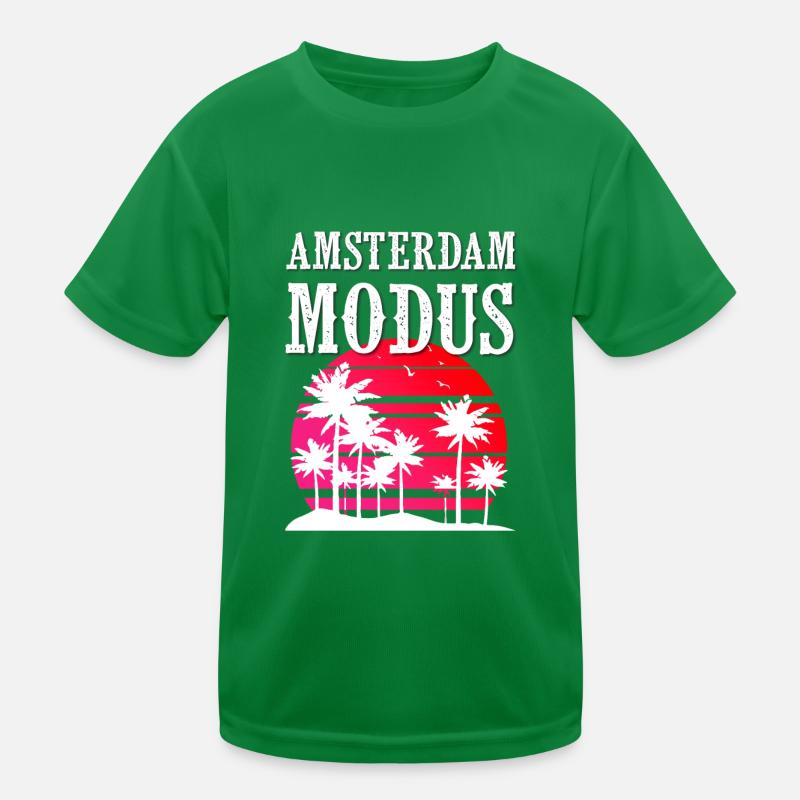 Amsterdam Modus Kinder Funktions-T-Shirt