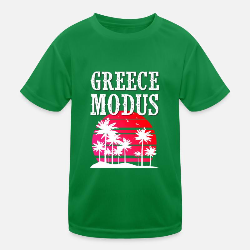 Modo Grecia Camiseta funcional para niños