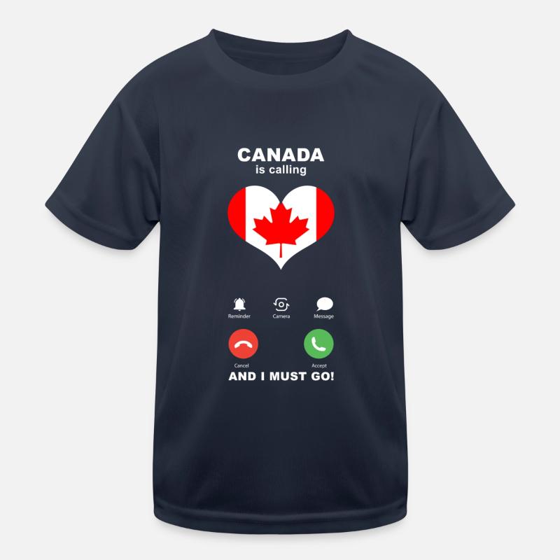 Canada is calling Canada Heart Souvenir Kids Functional T-Shirt
