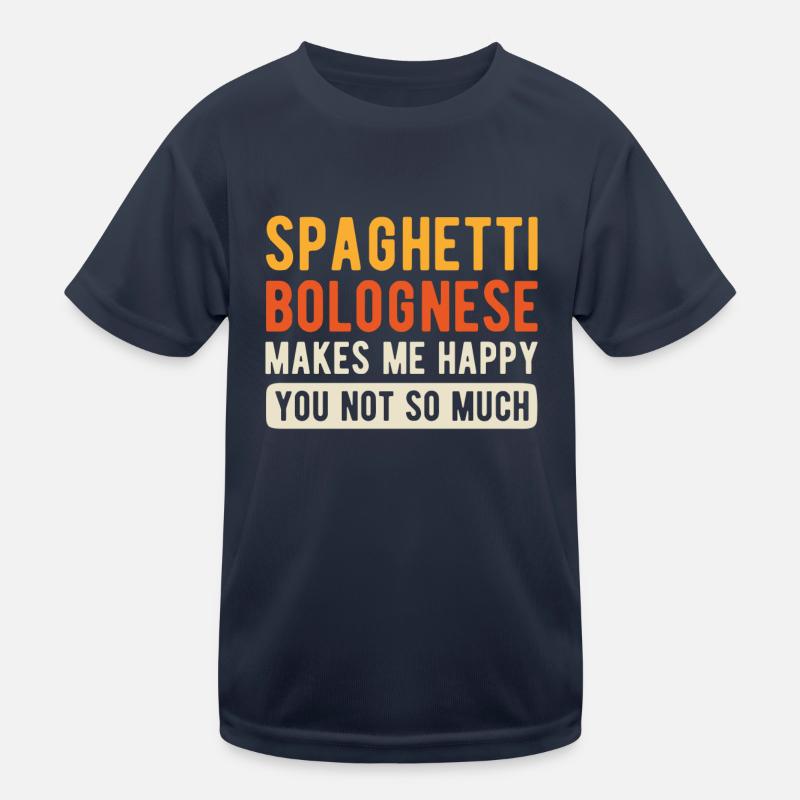 Spaghetti Bolognese Kinder Funktions-T-Shirt
