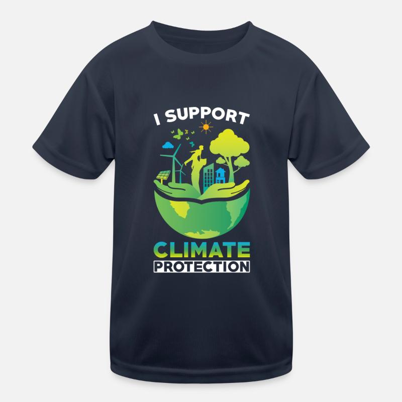 Klimaschützer Klimaschutz Support Kinder Funktions-T-Shirt